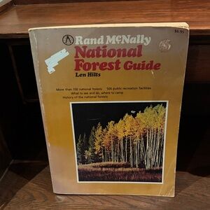 1980 Vintage Printing of Rand McNally National Forest Guide by Len Hilts